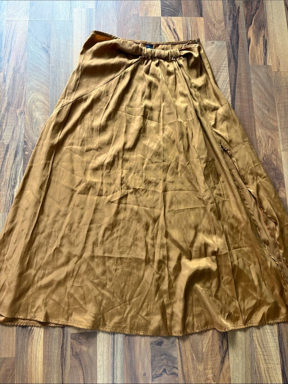 Cider Woman’s A-Line Skirt in Mustard Size L